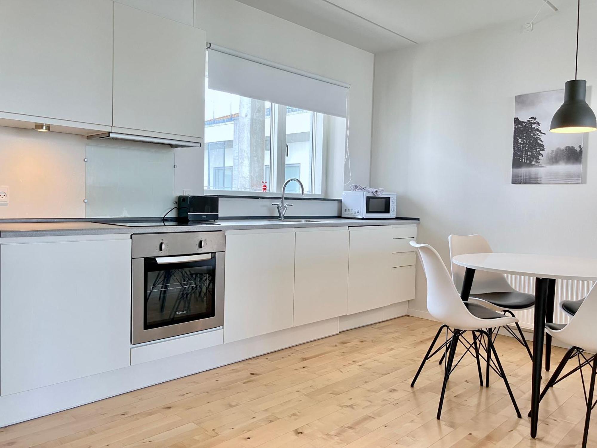 Newly Built 1 Bedroom Apartment With Balcony Århus Kültér fotó